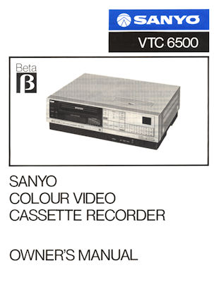 VTC 6500 owner's manual